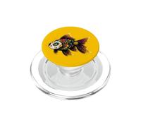 Pesce rosso messicano Sugar Skull Calavera Viva Mexico Girl Party PopSockets PopGrip per MagSafe
