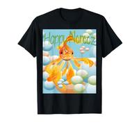 Pesce Rosso Norooz Happy Cielo-Blue Wishes Maglietta