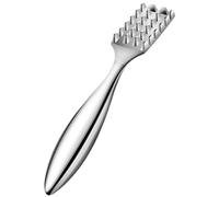 Pesce scaler 7.5 '' Food Grade 304 in acciaio inossidabile Scala di pesce Scadografia con maniglia non slittata e 24 chiodi didattici Strumento Descrittico Struno con ridimensionamento facile per sca