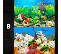 Pesce Serbatoio Sfondo HD Decorazione Acquario 3D Paesaggio Adesivo Double Sided