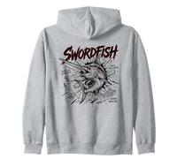 Pesce Spada Deep Oceans Sea Predator Felpa con Cappuccio