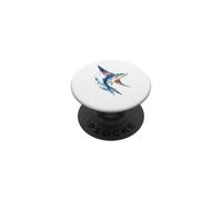 Pesce vela che salta oceano acqua Splash Art PopSockets PopGrip Adesivo