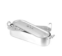 Pescera in alluminio con coperchio e griglia da 40 cm