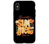 Pesche floreali vivaci di Sweet Summer Time Custodia per iPhone X/XS