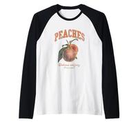 Pesche Frutta Italiana Arte Moderna Classica PAPL14777 Maglia con Maniche Raglan