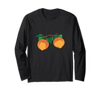 Pesche Frutta sul Ramo Dell'albero Maglia a Manica