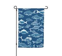 Pesci dell'oceano Stampa Ogni Occasione Bandiera Giardino Bandiera Tutte Le Stagioni Outdoor Bandiera Yard Decor Per Patio Bandiera