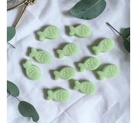 Pesci di sapone 50 pezzi verde - Bomboniere per Comunione, Battesimo e Cresima - Piccoli saponi decorativi a forma di pesce - Decorazione da tavolo e regalini per celebrazioni