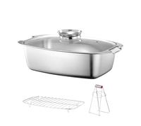 Pesci in acciaio inossidabile Piroscafi Piazza Pentole a vapore Pentole Pentole da cucina casalinga Pentole quadrate Pentole a vapore Acciai inossidabili Steamers