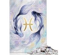 Pesci Koi Celeste Puzzle 1000 Pezzi, Arredamento giapponese, Rompicapo | Arte orientale moderna, Arte asiatica minimalista, Motivo Puzzle, Gioco Puzzle, Rompicapo, 14+, 70x50cm.