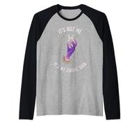 Pesci Non Sono io, è Il Mio Segno Zodiacale Astrologia Divertente Maglia con Maniche Raglan