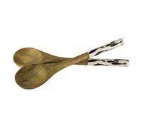 Pesci Posate per Insalata/Posate da Portata/Cucchiaio Legno Mango 10 X 30 CM