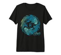 Pesci Segno Zodiacale astrologia Oroscopo Design Maglietta Premium
