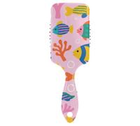 Pesci tropicali sotto l'acqua Spazzola per capelli carina colorata per la crescita dei capelli Progettato massaggiatore testa per capelli sottili con manico ergonomico cepillo para pelo rizado