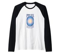 Pesci Zodiaco Cuore di Un sognatore Oceano Celeste Anima Maglia con Maniche Raglan