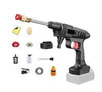 Pesderty 20000MAh Ricaricabile Lavaggio Wireless Idropulitrice Ad Alta Pressione Autoadescante Sostiene 300W Acqua per Autolavaggio Spina UE Nero