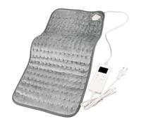 Pesderty Cuscino Riscaldante per Alleviare Il Dolore, con Spegnimento Automatico e 6 Impostazioni di, Super Morbido per Schiena, Collo, Spalle, Presa Europea 30x60 cm Resistente e Facile da Ins