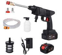 Pesderty Idropulitrice per Auto Wireless Ad Alta Tensione Portatile per Auto Rondella per Auto Elettrica per Uso Domestico Spina Europea