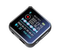 Pesderty Lettore MP3 con Schermo A Colori Audio Portatile Registratore Vocale E-Book Radio FM Sveglia Modulo Mp3 Lettore Musicale 64G Facile da Usare Nero