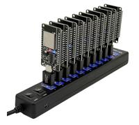 Pesderty NerdMiner Hub 550KH/S Solo Lottery Miner 10x55K Miner Combo Kit Bitcoin BTC Miner Asic Mining Crypto Mining Station