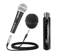 Pesderty Per Preamplificatore Microfonico Dinamico DM1+Microfono SM58SK+Griglia Microfono Guadagno 28DB Pezzi di Ricambio Sostitutivi per Microfono A Nastro Dinamico e Passivo