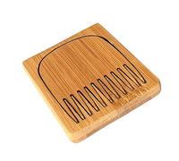 Pesderty Pettine per Barba Pettine per Bambini Pettine per Pettine - Pettine un Nodo nel Legno Naturale Non Statico - Pettine Tascabile per Massaggio Manuale - Pettine nel Scatola di Bambù