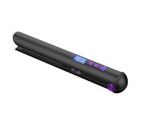 Pesderty Piastra per Capelli e Arricciacapelli Ricaricabile USB Portatile con Power Bank Travel Flat Hair Wand Wireless Straightening B