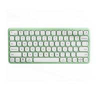 Pesderty Tastiera Bluetooth Wireless da 1 Pezzo Tastiera di Connessione Multi-Dispositivo per Laptop 2.4G Adatta per Tablet per Computer da Ufficio Verde