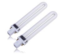 Pesfehhy 2 pezzi Macchina per asciugare le unghie Professionale Elettronica 365nm 9 W Lampada per unghie Per Manicure UV Lampada Arte per Smalto per Unghie
