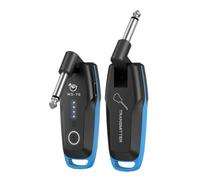 Pesfehhy -70 Wireless UHF per Chitarra Wireless per Chitarra Elettrica Trasmettitore Ricevitore Wireless Multi Canali Parti Strumenti Musicali Blu
