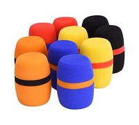 Pesfehhy Accessori per La Sostituzione Della Cuffia per Microfono con Spugna Morbida un Prova di Polvere KTV Palmare per Parabrezza, 10 Pezzi