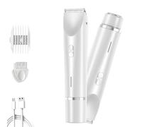 Peshoriadm Comfort 2 in 1 Electric Lady Shaver, Peshoriadm Shaver, USB Rechargeable Underarm Leg Hair Trimmer for Women Wet & Dry Use for Any Part (White)