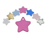 Pesi a forma di stella per palloncini a elio, in plastica, ciondoli per compleanni, matrimoni, celebrazioni, San Valentino, decorazioni (rosa acceso, confezione da 36)