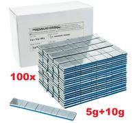 Pesi adesivi equilibratura cerchi in lega auto moto zinco piombo 100 pezzi 5 10g