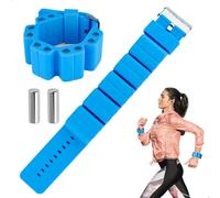 Pesi Caviglie,Coppia (500g) Cavigliere Palestra,Cavigliera Palestra in Silicone,Pesi Polsi e Caviglie Regolabili,Blocco Peso Rimovibile,Polsiere Pesi per Donne Uomini,Blu