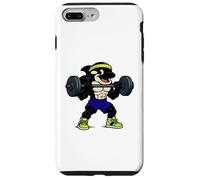 Pesi di sollevamento balena orca stile anni '90 Custodia per iPhone 7 Plus/8 Plus