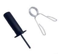Pesi in acciaio con anello di sicurezza per una funzionalità ottimale in palestra domestica (10 x 80 mm)