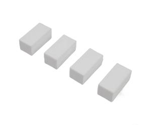 Pesi magnetici resistenti per bandiere e tende da esterno, magneti avvolti in silicone impediscono alle bandiere di muoversi o aggrovigliarsi nel vento (un paio di bianchi)