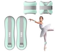 Pesi per Caviglie 2 Pezzi, Cavigliere Pesi per Piede/Polso - Adatti a Principianti e Bambini per Esercizi di Danza, Camminata, Jogging e Fitness (Verde, 1KG)