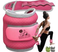 Pesi per caviglie/polso (1 paio) per donne, uomini e bambini - Peso completamente regolabile per le braccia - Ideale per camminare, correre, ginnastica - di Nordic Lifting™ - (Rosa, 2 libbra)