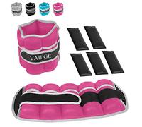 Pesi per caviglie regolabili per fitness, jogging, passeggiate, esercizi, cavigliere, donne, uomini, polsi e caviglie (rosa, 0,5 kg coppia = 0,5 x 2 = 1 kg)
