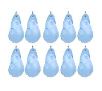 Pesi per Copertura Piscina da 10 Pezzi per Protezione Invernale Sacche d'Acqua in PVC Resistente per Fissare Piscine Fuori Terra 34x23 Cm (Cielo Blu)