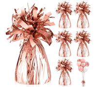 Pesi per Palloncini ad Elio Pesetti per Palloncini Oro Rosa 6Pz Cono di Peso per Palloncino in Lamina con Frange Pesanti Ciondolo a Gravità con Palloncino per Matrimoni Compleanni Feste