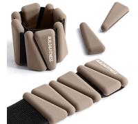 Pesi per polsi e caviglie, fasce regolabili per allenamenti da donna e uomo, set di 2, 0,5kg ciascuno, perfette per jogging, pilates, aerobica, allenamento della forza (Moca, 2 kg (2 * 1 kg))