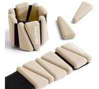 Pesi per polsi e caviglie, fasce regolabili per allenamenti da donna e uomo, set di 2, 0,5kg ciascuno, perfette per jogging, passeggiate, yoga, pilates, aerobica, allenamento della forza (Pietra, 1kg)