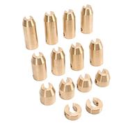 Pesi per Ruote a Raggi per Moto, KIMISS Equilibrio per Raggi Ruota in Ottone Resistente All'usura Pesi per Bilanciamento a Raggi Ruota Kit di Ricarica per Super Moto Dual Sport (14 pezzi)