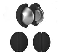 Pesi per Tenda da Doccia, Pesi Magnetici Robusti con Rivestimento in Silicone Antiruggine, Prevengono il Gonfiarsi della Fodera della Tenda nel Vento, Utilizzabili per Drappeggi (nero, 3 Paia)