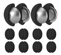 Pesi per Tenda da Doccia, Pesi Magnetici Robusti con Rivestimento in Silicone Antiruggine, Prevengono il Gonfiarsi della Fodera della Tenda nel Vento, Utilizzabili per Drappeggi (nero, 10 Paia)