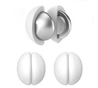 Pesi per Tenda da Doccia, Pesi Magnetici Robusti con Rivestimento in Silicone Antiruggine, Prevengono il Gonfiarsi della Fodera della Tenda nel Vento, Utilizzabili per Drappeggi (bianco, 3 Paia)