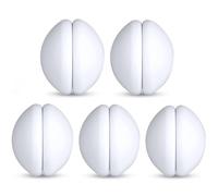 Pesi per Tenda da Doccia, Pesi Magnetici Robusti con Rivestimento in Silicone Antiruggine, Prevengono il Gonfiarsi della Fodera della Tenda nel Vento, Utilizzabili per Drappeggi (bianco, 5 Paia)
